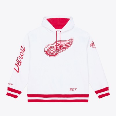 Detroit Red Wings Mitchell & Ness White Arctic Fleece Hoodie