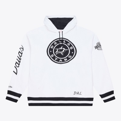 Dallas Stars Mitchell & Ness White Arctic Fleece Hoodie