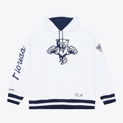 Florida Panthers Mitchell & Ness White Arctic Fleece Hoodie