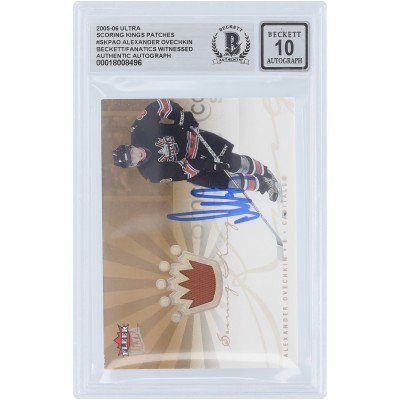 Alexander Ovechkin Washington Capitals Autographed 2005-06 Fleer Ultra Scoring King Orange Relic #SKP-AO #41/50 Beckett Fanatics Witnessed Authenticated 10 Rookie Card