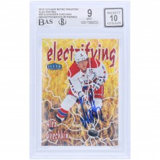 Alexander Ovechkin Washington Capitals Autographed 2012-13 Fleer Retro Electrifying #20 Beckett Fanatics Witnessed Authenticated 9/10 Card