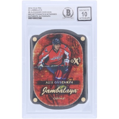 Alexander Ovechkin Washington Capitals Autographed 2014-15 Fleer Ultra Ex Jambalaya #8 Beckett Fanatics Witnessed Authenticated 10 Card
