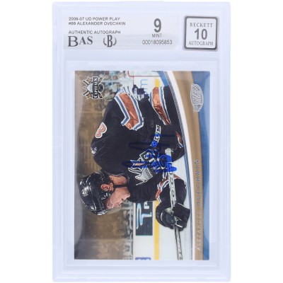Alexander Ovechkin Washington Capitals Autographed 2006-07 Upper Deck Power Play #99 Beckett Fanatics Witnessed Authenticated 9/10 Card