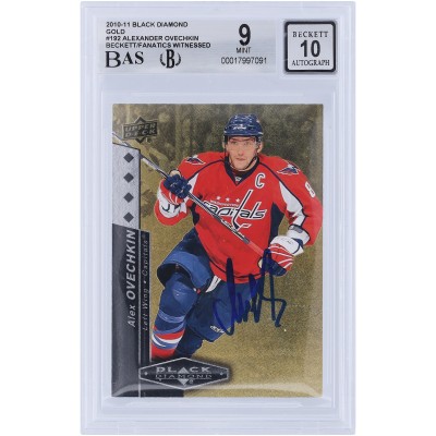 Alexander Ovechkin Washington Capitals Autographed 2010-11 Upper Deck Black Diamond Gold #192 #10/10 Beckett Fanatics Witnessed Authenticated 9/10 Card