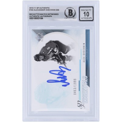 Alexander Ovechkin Washington Capitals Autographed 2010-11 Upper Deck SP Authentic #163 #/1999 Beckett Fanatics Witnessed Authenticated 10 Card