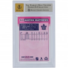 Auston Matthews Toronto Maple Leafs Autographed 2020-21 Upper Deck O-Pee-Chee Platinum Retro Gold Ink #R-2 Beckett Fanatics Witnessed Authenticated 9.5/10 Card with Go Leafs Go! Inscription