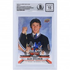 Alexander Ovechkin Washington Capitals Autographed 2014-15 Upper Deck NHL Draft Redemption #D-4 Beckett Fanatics Witnessed Authenticated 10 Card