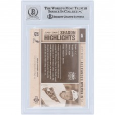 Alexander Ovechkin Washington Capitals Autographed 2005-06 Upper Deck Parkhurst Season Highlights #588 Beckett Fanatics Witnessed Authenticated 9/10 Rookie Card