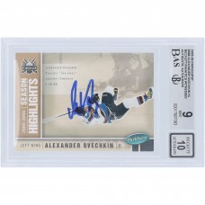 Alexander Ovechkin Washington Capitals Autographed 2005-06 Upper Deck Parkhurst Season Highlights #588 Beckett Fanatics Witnessed Authenticated 9/10 Rookie Card