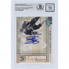 Alexander Ovechkin Washington Capitals Autographed 2005-06 Upper Deck Parkhurst Season Highlights #600 Beckett Fanatics Witnessed Authenticated 10 Rookie Card