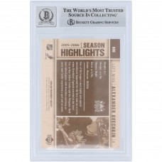 Alexander Ovechkin Washington Capitals Autographed 2005-06 Upper Deck Parkhurst Season Highlights #600 Beckett Fanatics Witnessed Authenticated 10 Rookie Card