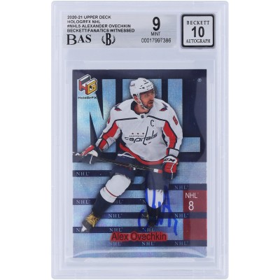 Alexander Ovechkin Washington Capitals Autographed 2020-21 Upper Deck Extended Series HoloGrFX #NHL-5 Beckett Fanatics Witnessed Authenticated 9/10 Card