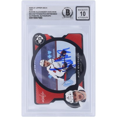 Alexander Ovechkin Washington Capitals Autographed 2020-21 Upper Deck Extended Series UD3 Die Cut #UD3-30 #/1000 Beckett Fanatics Witnessed Authenticated 10 Card