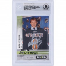 Alexander Ovechkin Washington Capitals Autographed 2019-20 Upper Deck Synergy NHL Journey Draft Day Silver Ink #NP-10 #/999 Beckett Fanatics Witnessed Authenticated Card