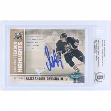 Alexander Ovechkin Washington Capitals Autographed 2005-06 Upper Deck Parkhurst Season Highlights #600 Beckett Fanatics Witnessed Authenticated Rookie Card