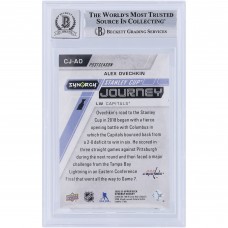 Alexander Ovechkin Washington Capitals Autographed 2020-21 Upper Deck Synergy Stanley Cup Journey Postseason Season #CJ-AO #/899 Beckett Fanatics Witnessed Authenticated 10 Card