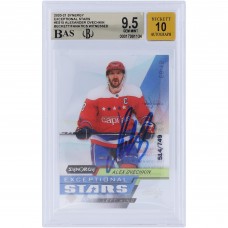Alexander Ovechkin Washington Capitals Autographed 2020-21 Upper Deck Synergy Exceptional Stars #ES-15 #/749 Beckett Fanatics Witnessed Authenticated 9.5/10 Card