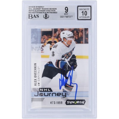 Alexander Ovechkin Washington Capitals Autographed 2019-20 Upper Deck Synergy NHL Journey Rookie Season #NP-10 #/899 Beckett Fanatics Witnessed Authenticated 9/10 Card