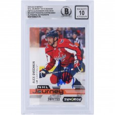 Alexander Ovechkin Washington Capitals Autographed 2019-20 Upper Deck Synergy NHL Journey 18-19 Season #NP-10 #/799 Beckett Fanatics Witnessed Authenticated 10 Card