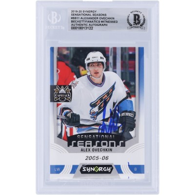 Alexander Ovechkin Washington Capitals Autographed 2019-20 Upper Deck Synergy Sensational Seasons #SS-11 Beckett Fanatics Witnessed Authenticated Card