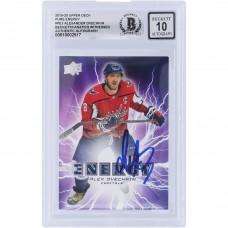 Alexander Ovechkin Washington Capitals Autographed 2019-20 Upper Deck Pure Energy #PE-1 Beckett Fanatics Witnessed Authenticated 10 Card