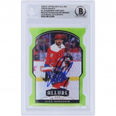 Alexander Ovechkin Washington Capitals Autographed 2020-21 Upper Deck Allure Green Quartz Die Cut #1 #/99 Beckett Fanatics Witnessed Authenticated Card