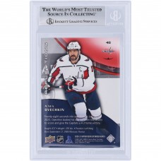 Alexander Ovechkin Washington Capitals Autographed 2020-21 Upper Deck Extended Series Ruby Triple Dimensions Reflection #48 #/500 Beckett Fanatics Witnessed Authenticated Card