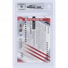 Alexander Ovechkin Washington Capitals Autographed 2021-22 Upper Deck SP Games Used 21 Eastern Conference Banner Year Blue Jersey Gray/Red Banner Relics #BYA-AO Beckett Fanatics Witnessed Authenticated 10 Card