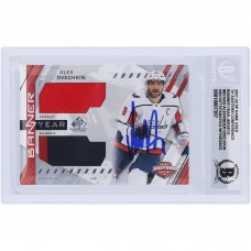 Alexander Ovechkin Washington Capitals Autographed 2021-22 Upper Deck SP Games Used 21 Eastern Conference Banner Year Red Jersey Red/Blue Relics #BYA-AO Beckett Fanatics Witnessed Authenticated 10 Card