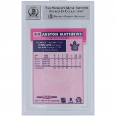 Auston Matthews Toronto Maple Leafs Autographed 2020-21 Upper Deck O-Pee-Chee Platinum Retro Gold Ink #R-2 Beckett Fanatics Witnessed Authenticated 10 Card with 2017 Calder Inscription