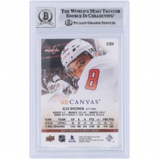 Alexander Ovechkin Washington Capitals Autographed 2020-21 Upper Deck UD Canvas #C204 Beckett Fanatics Witnessed Authenticated 9/10 Card