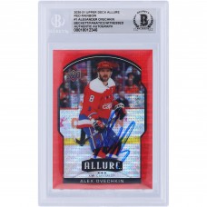 Alexander Ovechkin Washington Capitals Autographed 2020-21 Upper Deck Allure Red Rainbow #1 Beckett Fanatics Witnessed Authenticated Card