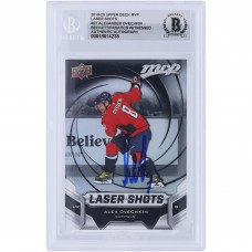 Alexander Ovechkin Washington Capitals Autographed 2019-20 Upper Deck MVP Laser Shots #S-1 Beckett Fanatics Witnessed Authenticated Card