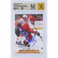 Alexander Ovechkin Washington Capitals Autographed 2020-21 Upper Deck UD Canvas #C204 Beckett Fanatics Witnessed Authenticated 9.5/10 Card