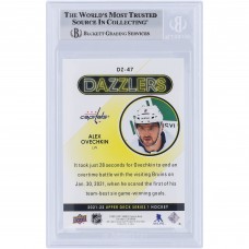 Alexander Ovechkin Washington Capitals Autographed 2021-22 Upper Deck Green Dazzlers #DZ-47 Beckett Fanatics Witnessed Authenticated Card