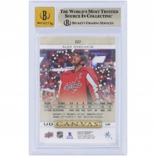 Alexander Ovechkin Washington Capitals Autographed 2019-20 Upper Deck UD Canvas #C27 Beckett Fanatics Witnessed Authenticated 9.5/10 Card