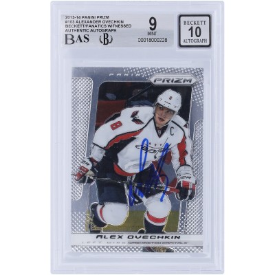 Alexander Ovechkin Washington Capitals Autographed 2013-14 Panini Prizm #103 Beckett Fanatics Witnessed Authenticated 9/10 Card