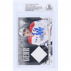 Alexander Ovechkin Washington Capitals Autographed 2012-13 Panini Titanium Game Worn Gear Relic #GG-AO Beckett Fanatics Witnessed Authenticated Card