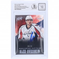 Alexander Ovechkin Washington Capitals Autographed 2012-13 Panini Prime Holosilver #66 #9/10 Beckett Fanatics Witnessed Authenticated 10 Card
