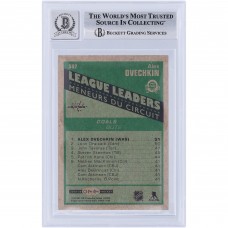 Alexander Ovechkin Washington Capitals Autographed 2019-20 O-Pee-Chee League Leaders Retro #582 Beckett Fanatics Witnessed Authenticated 10 Card