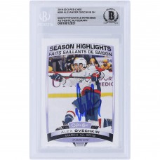 Alexander Ovechkin Washington Capitals Autographed 2019-20 O-Pee-Chee Season Highlights #599 Beckett Fanatics Witnessed Authenticated Card