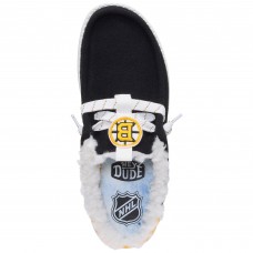 Boston Bruins Hey Dude Black Wally Casual Slip-On Shoes