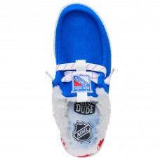 New York Rangers Hey Dude Blue Wally Casual Slip-On Shoes