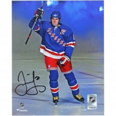 Jaromir Jagr New York Rangers Autographed Fanatics Authentic 8 x 10 Blue Jersey Saluting the Crowd Photograph Jaromir Jagr New York Rangers Autographed Fanatics Authentic 8 x 10 Blue Jersey Saluting the Crowd Photograph