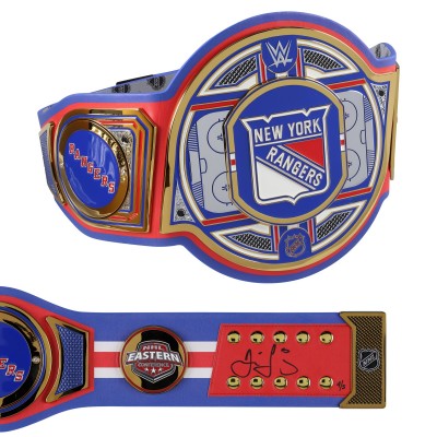 Jaromir Jagr New York Rangers Autographed Fanatics Authentic WWE Legacy Title Belt - Limited Edition of 5