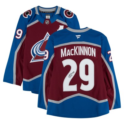 Nathan MacKinnon Colorado Avalanche Autographed Fanatics Authentic Burgundy Fanatics Authentic Pro Jersey