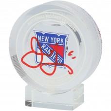 Jaromir Jagr New York Rangers Autographed Fanatics Authentic Crystal Puck - Filled With Ice from a Rangers Game During the 2023-24 Season Jaromir Jagr New York Rangers Autographed Fanatics Authentic Crystal Puck - Filled With Ice from a Rangers Game During the 2023-24 Season