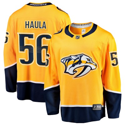 Джерси Nashville Predators Erik Haula Fanatics Gold Home Breakaway