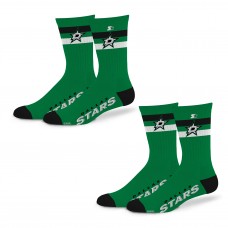 Unisex Dallas Stars Starter Team Color 2-Stripe 2-Pack Crew Socks Set Unisex Dallas Stars Starter Team Color 2-Stripe 2-Pack Crew Socks Set