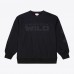 Minnesota Wild Mitchell & Ness Black Phantom Fleece Crew Neck Sweatshirt